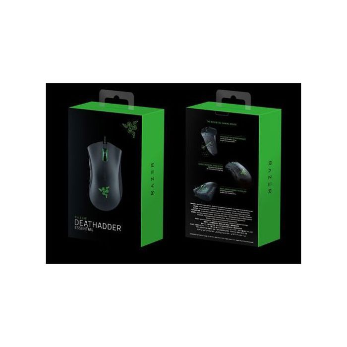 Souris Razer DeathAdder Essential : Capteur Optique 6400 DPI, 5 Boutons et Forme Ergonomique
