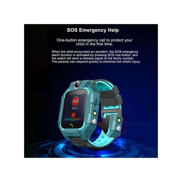 Montre connectée pour enfants anti-perte GSM SIM - Purple - GPS, appels, jeux, caméra, étanche