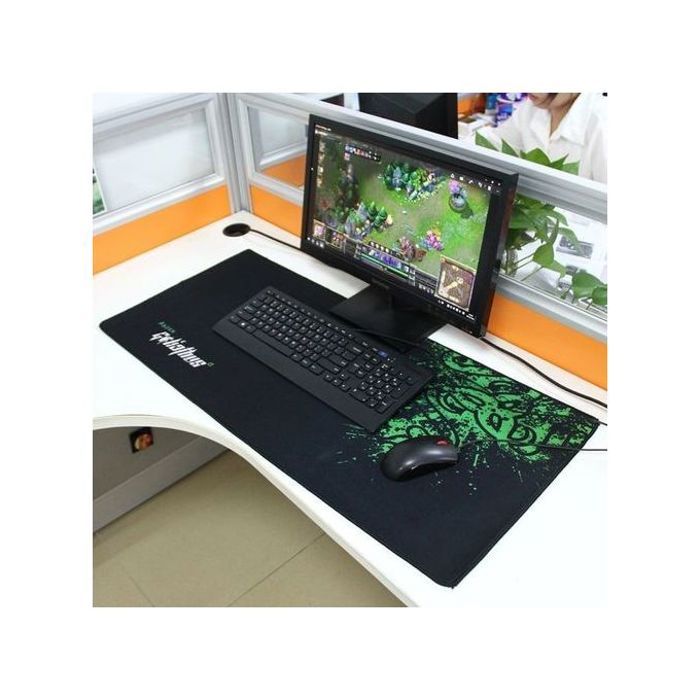 Goliathus Razer XXL Tapis de Souris : Surface Micro-texturée, Base Antidérapante, Bords Cousus