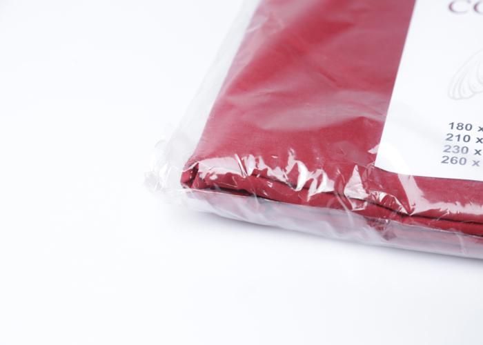 Drap Plat - GENERIC - 180x240 cm - Polycoton - Bordeaux - Facile à entretenir