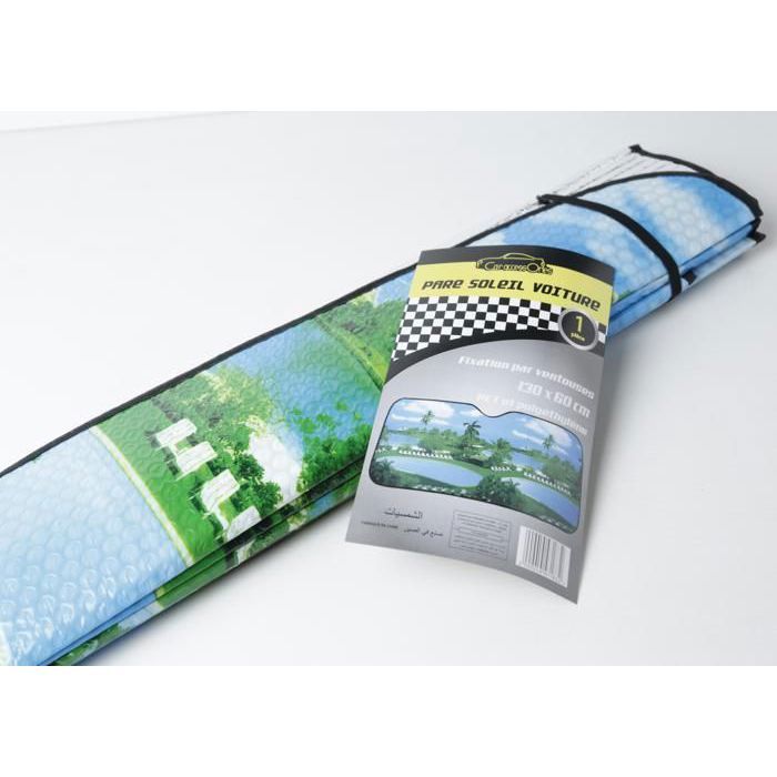 Parasoleil Auto - GENERIC - Nature - 130x60 cm - Protection Solaire - Couleur Aléatoire
