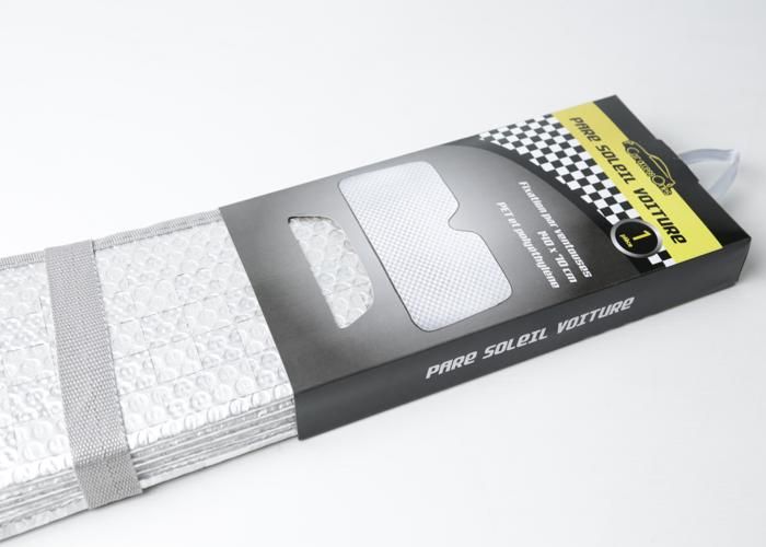 Parasoleil Auto - Aluminium Épais - 140x70 cm - Protection UV - Facile à Installer