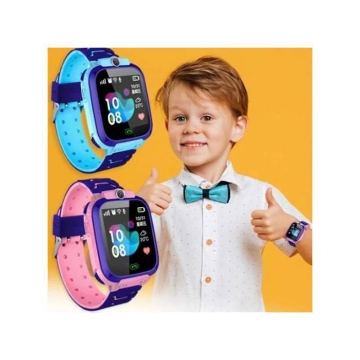 Pack de 2 Montres Intelligentes GPS avec Caméra et Carte SIM pour Enfants  couleur aléatoire