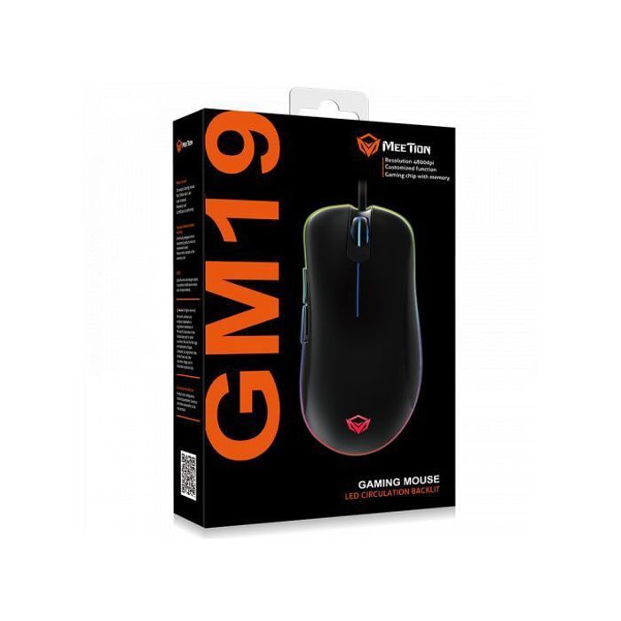 Souris de Jeu Rétroéclairée par LED Meetion GM19
