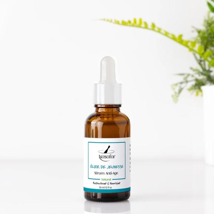 Sérum Anti-Âge - NASAFAR - Élixir de Jeunesse - Huile d'Argan - Figue de Barbarie - 30 ml