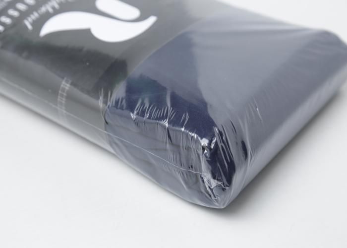 Drap-housse - Cotonnelle - 90x190 cm - Coton - Bleu marine - Uni