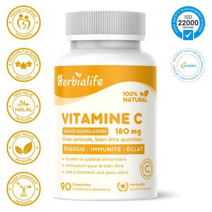Vitamine C – Soutien Immunitaire Puissant – 90 Comprimés | Herbialife