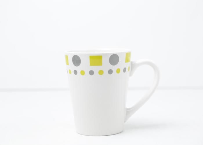 Mug en Porcelaine - GENERIC - 325ml - Blanc - Élégant - Compatible Lave-Vaisselle