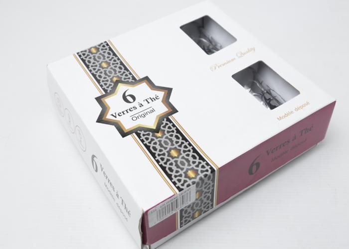 Verre à thé - GENERIC - 6 pièces - Argenté - Verre - Compatible lave-vaisselle