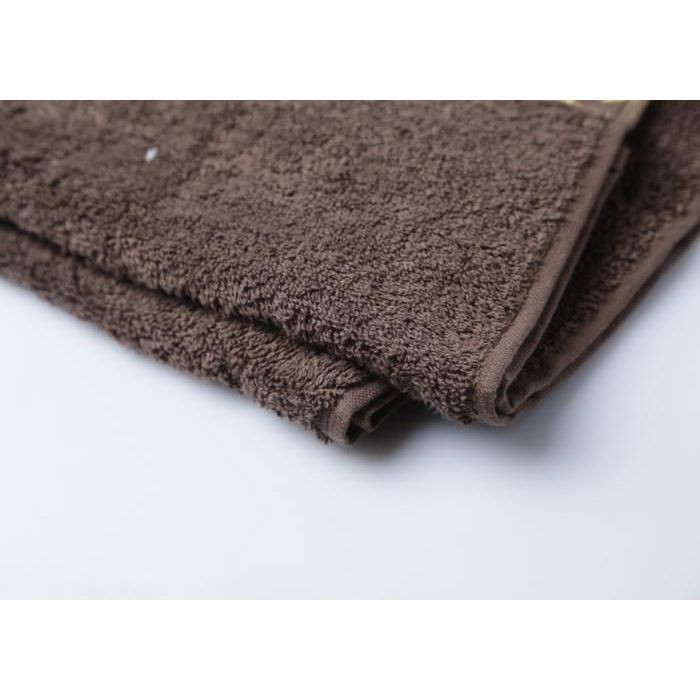 Serviette de Toilette - GENERIC - Arabesque - 500GSM - Marron Foncé - 30x30 cm