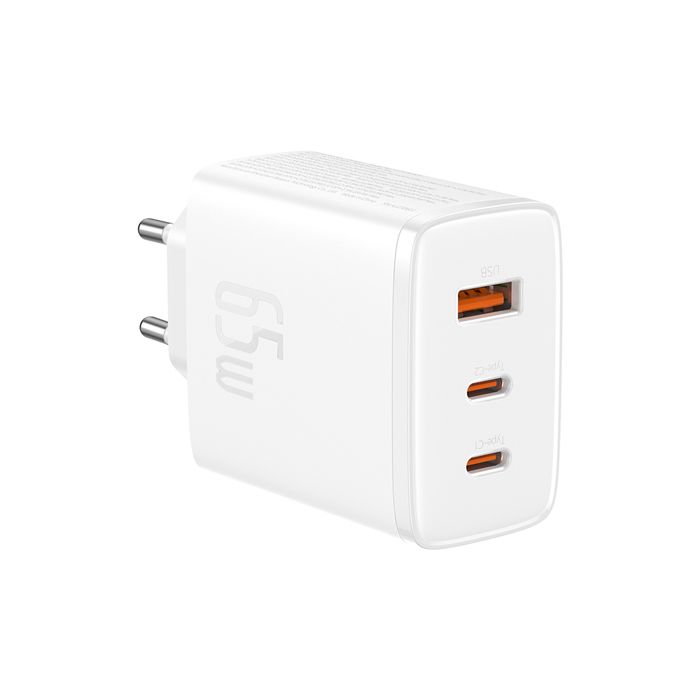 Chargeur rapide USB, Type-C, 65 W - Baseus Cube Pro (P10152301213-00) - Blanc