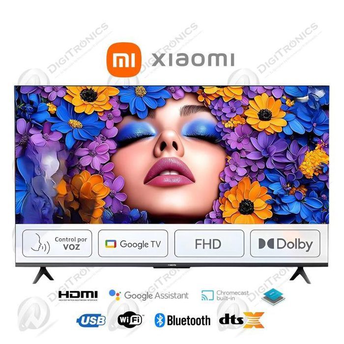 43 Smart Tv Full HD Google Tv Dolby Audio, Wi-Fi, Bluetooth