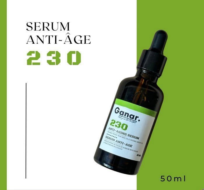 Sérum Anti-Âge à l'Huile d'Argan et de Graines de Figue de Barbarie - GANAR COSMETICS - 50ml