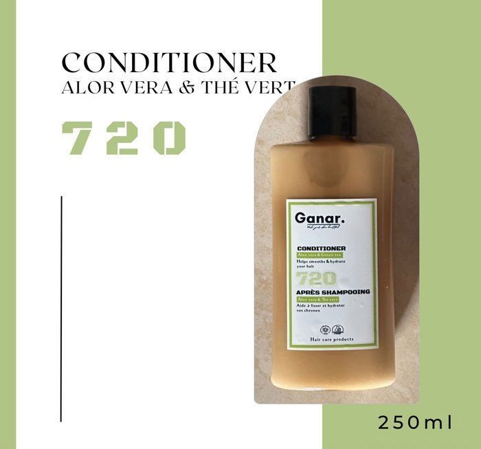 Après-Shampoing Aloe Vera et Thé Vert – GANAR COSMETICS - 250ml