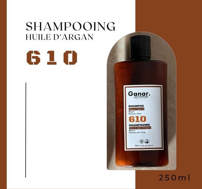 Shampoing à l'Huile d'Argan – GANAR COSMETICS - 250ml