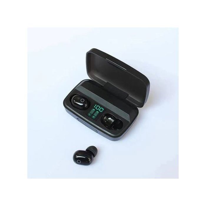 Écouteurs sans fil - NOIR - A10S - Bluetooth 5.0 - Stéréo - Intra-auriculaire