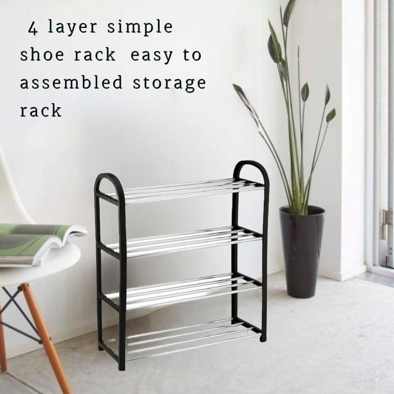 Armoire de Rangement pour Chaussures 4 Étagères - Multicolore