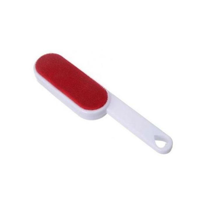 Brosse à Vêtements Statique - Peluches - Poils d'Animaux - Rouge - Efficace et Facile à Utiliser