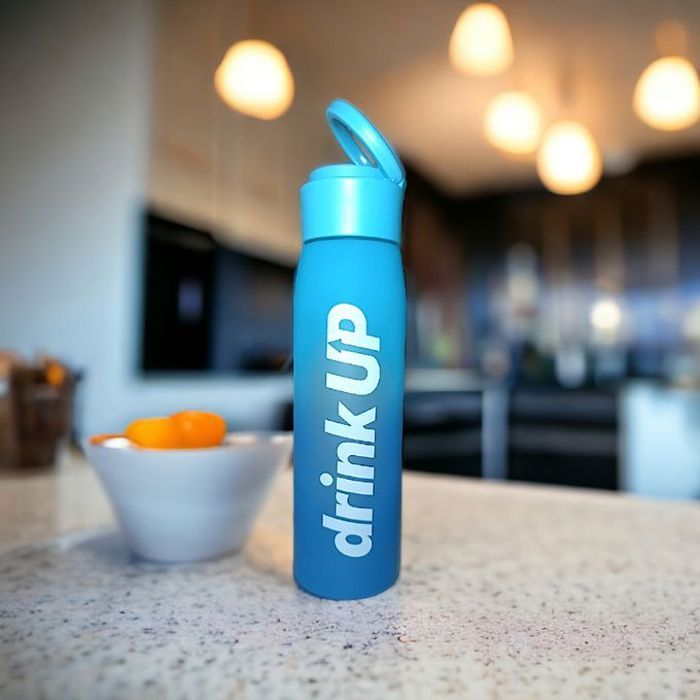 Bouteille d'Eau de Sport Portable en Plastique - Bleue