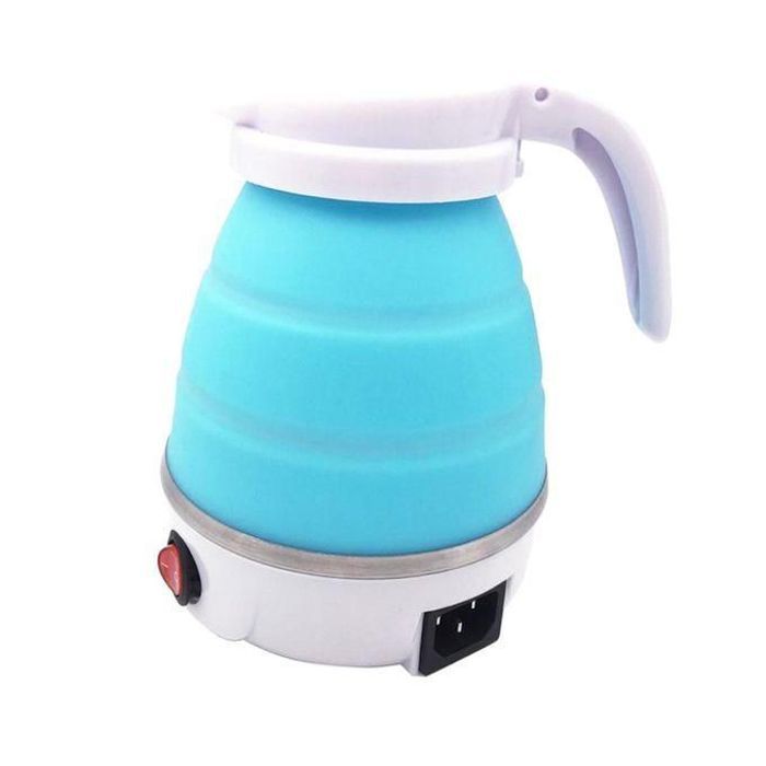 Bouilloire de Voyage Pliable en Silicone - 600ml - Bleue