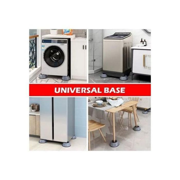 Coussinets Anti-Vibration Machine à Laver - 4 pièces, Caoutchouc, Réduction des Vibrations