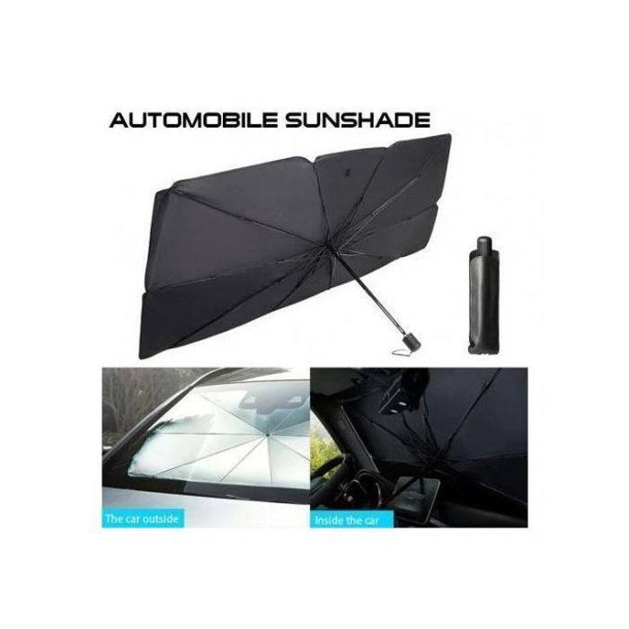 Couvre Pare-brise Parapluie Pliable - Titane et Argent