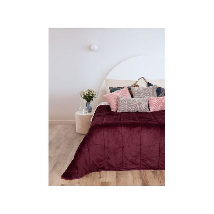 Couverture Extra Douce Double Face Portugal - Rouge - 260cm x 240cm