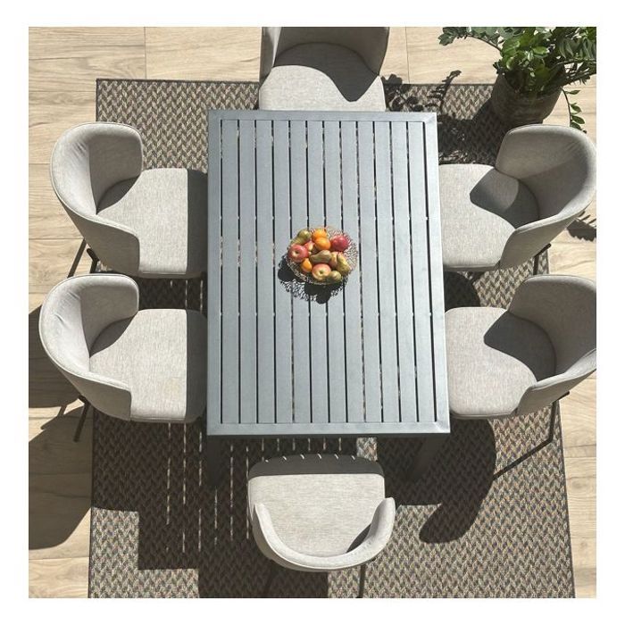 Tapis Effet Jute Gris - Intérieur/Extérieur - 2.30m x 1.60m - Polypropylène