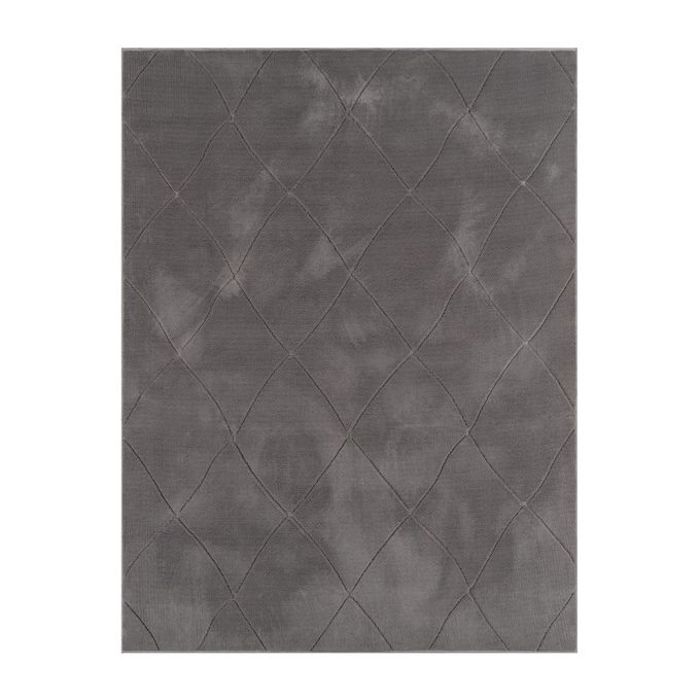 Tapis Antidérapant Anthracite Kumla - 200x290cm - Lavable en Machine