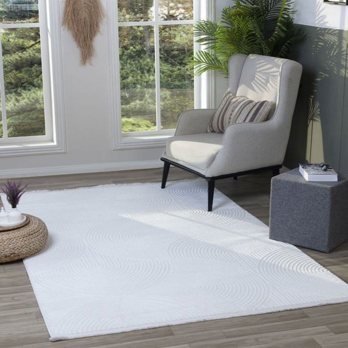 Tapis ARC Crème - 2.30m x 1.60m - Anti-inflammable - Polypropylène