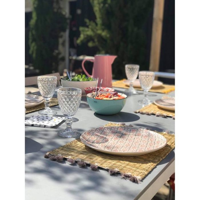 Set de Table Marocain Beige à Pompons - 2 pièces - 40cm x 30cm