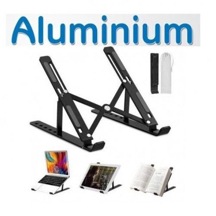 support PC portable réglable en aluminium pliable à 7 niveaux pour MacBook Air Pro,PC,iPad,Notebook,Tablette
