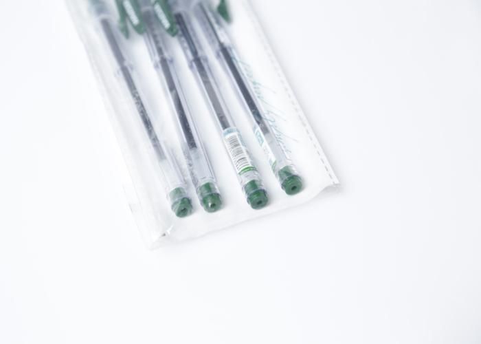 BLISTER DE 4 STYLOS À BILLE CRISTAL VERT