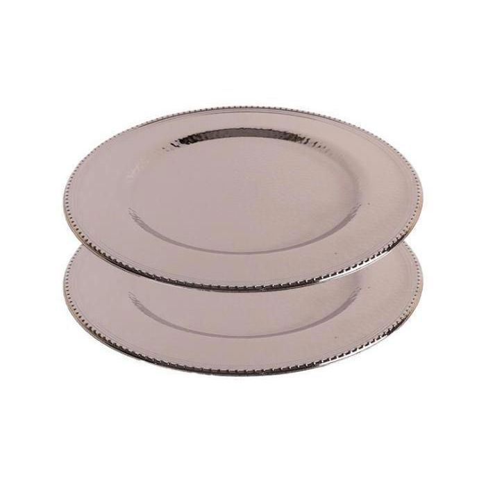 Duo de petit plateau - AYA HOME - 33cm - Acier inoxydable - Résistant - Compatible lave-vaisselle