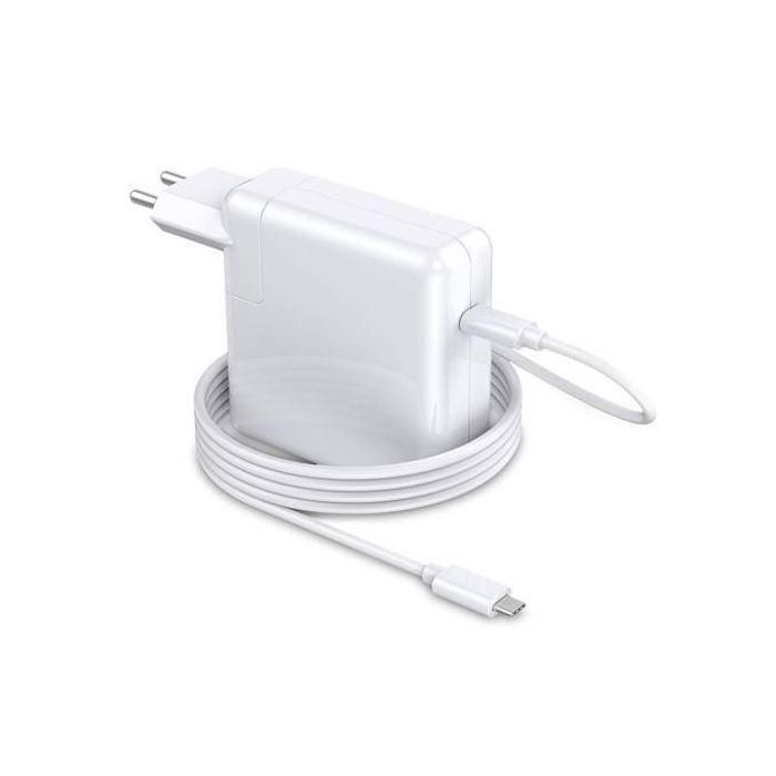 Chargeur USB C 96 W pour MacBook Pro 16/15/14/13", MacBook Air 2020/2019/2018, Compatible avec iPad Pro 12.9/11", avec câble de Char