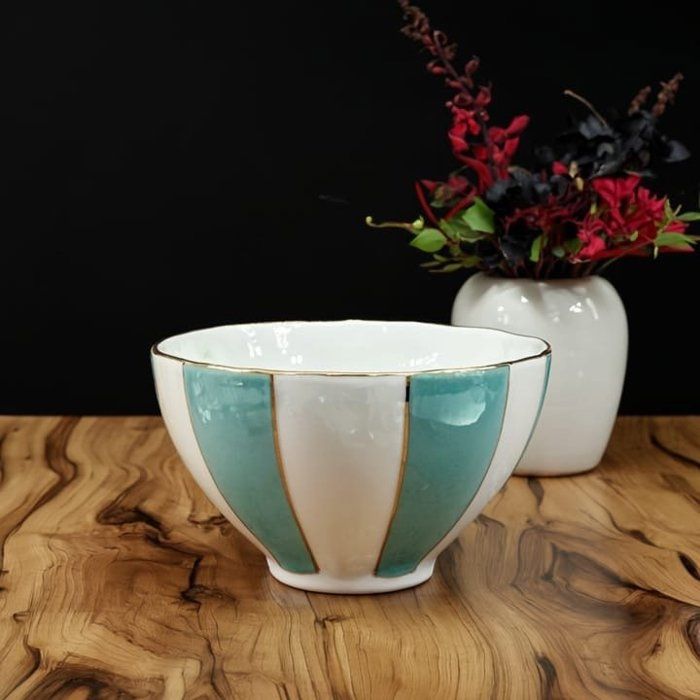 Bol en porcelaine - Haute Qualité - Bleu - 15 cm - Compatible lave-vaisselle - Rond