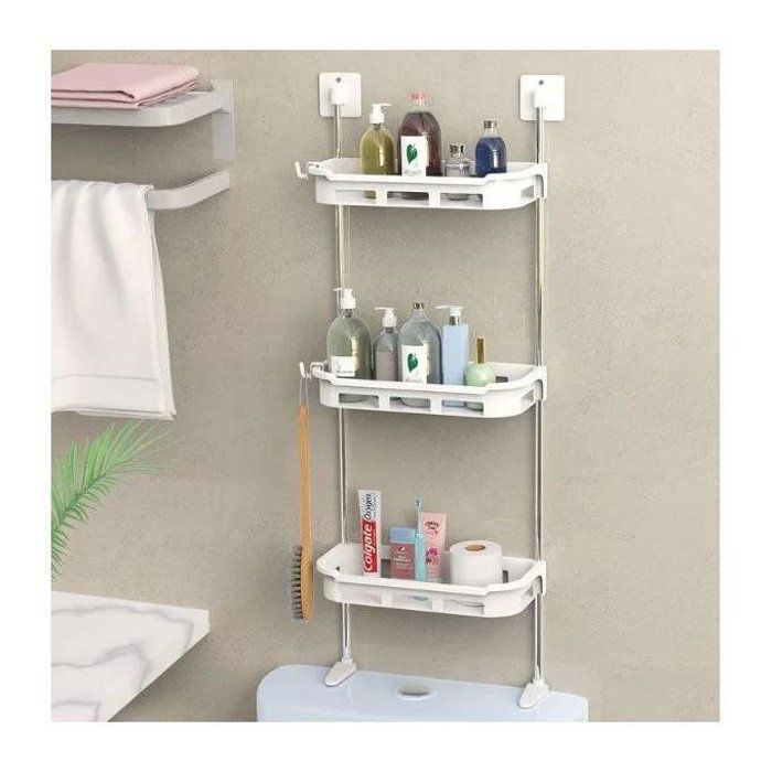 Étagère de rangement - LUXURY - 3 Niveaux - Salle de bain - Gain de place - Design contemporain