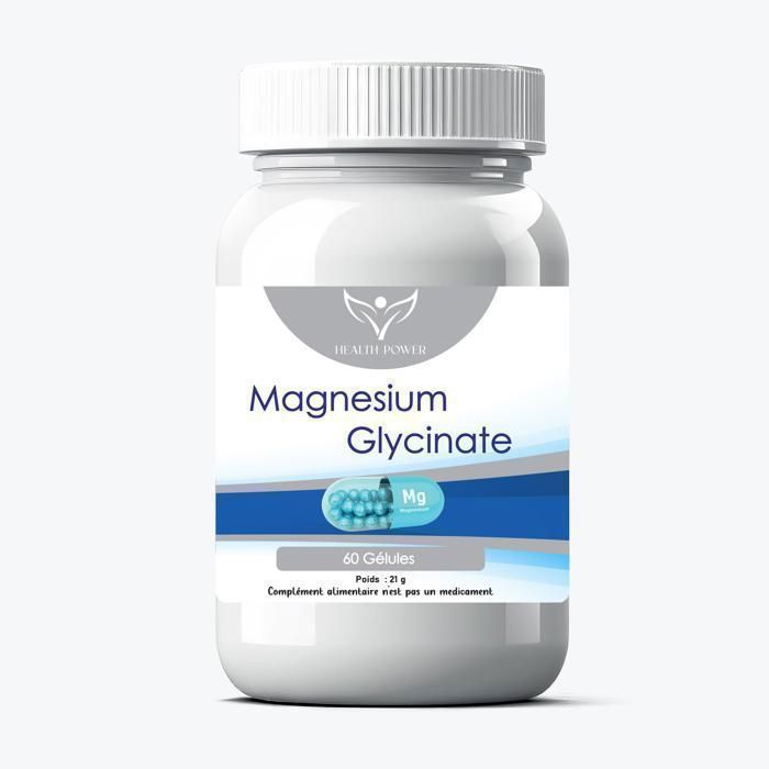 HEALTH POWER - Magnésium Glycinate - 60 Gélules -300mg
