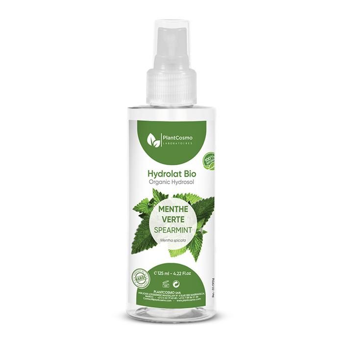 Hydrolat de Menthe Verte - PLANTCOSMO LABORATOIRES - 125 ml - Bio - Sans conservateur - Rafraîchissant