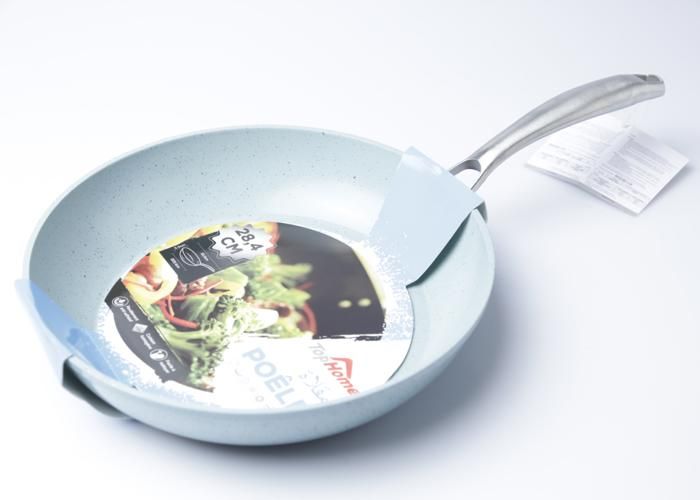 Poêle - Forgée en Aluminium/Céramique - 28 cm - Bleu - Cuisson Saine