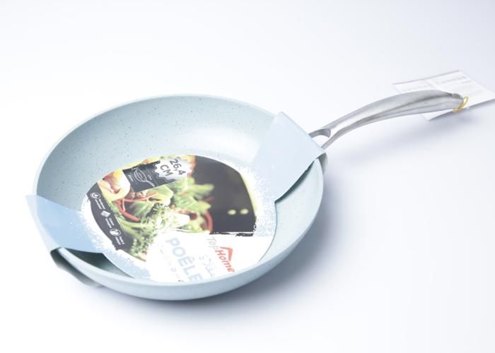 Poêle - Forgée en Aluminium/Céramique - 26 cm - Bleu - Cuisson homogène