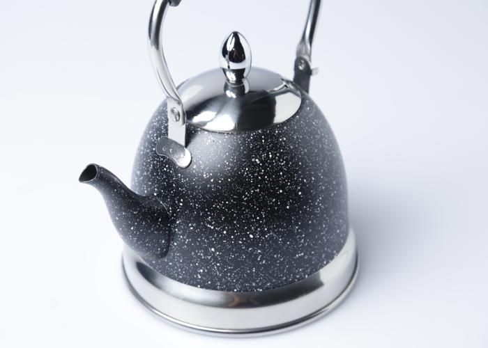 Bouilloire siffleuse - GENERIC - 1L - Inox - Dimensions 15x15x18 cm - Sifflet intégré