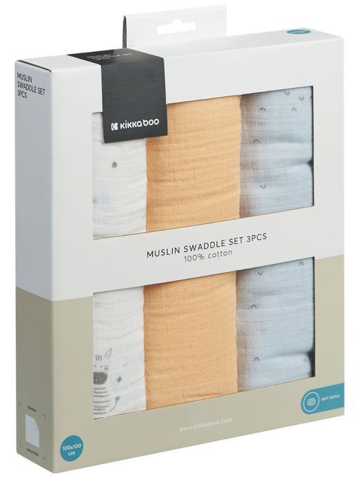 Lange pack 3 pcs 100x100 cm Stripy Friends