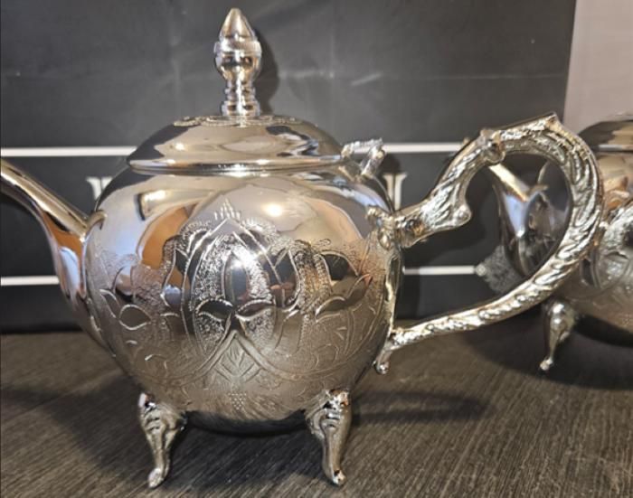 Théière - RITUAL - Zénith - Laiton nickelé - Artisanale - 6 à 8 verres