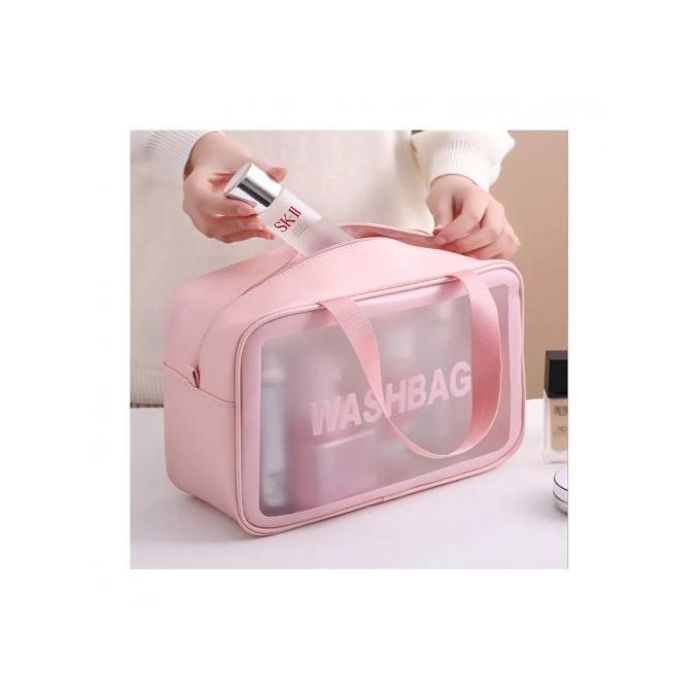 Trousse de Toilette Imperméable pour Voyage - Rose - PU