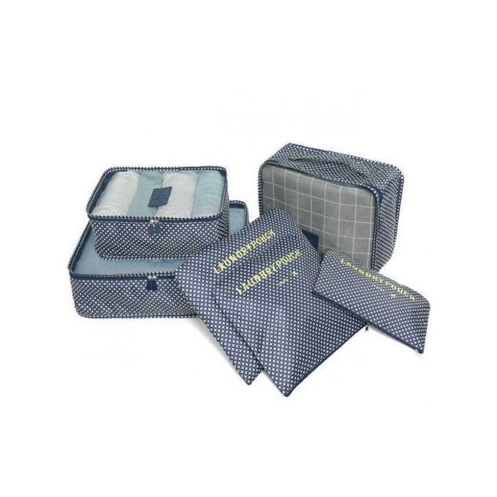 6 Sacs de Rangement pour Voyage - Multicolore - Oxford Imperméable