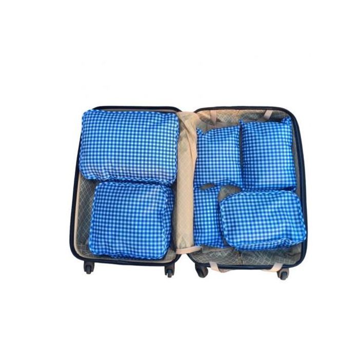 Ensemble 6 Pièces d'Organiseurs de Bagages - Bleu