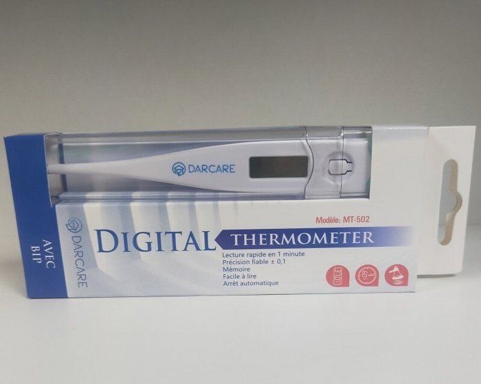 Thermomètre Digital - DARCARE - Modèle Rigide - Mesure Rapide - Étanche - Bip Sonore