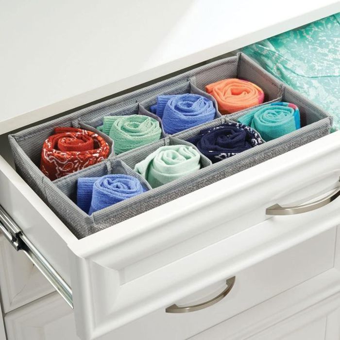 Boîte de rangement - Non spécifié - Ensemble de 3 - 8 tiroirs - Plastique - Mixte