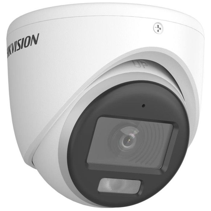 hikvision - 3K Smart Hybrid Light Audio Fixed Turret Camera DS-2CE76K0T-LMFS